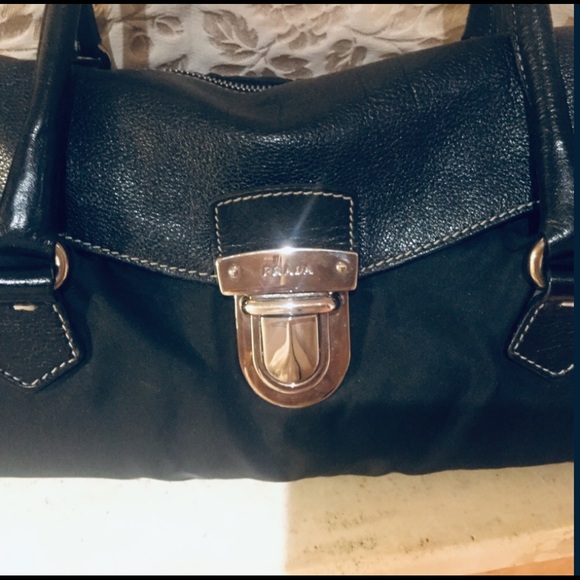 Prada Tessuto Vitello Leather Shoulder Bag - Picture 3 of 11